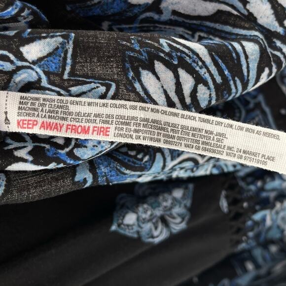 Free People Intimately Boho Navy Blue Talk To Me Trapeze Fairy Mini Dress XS - Picture 11 of 12